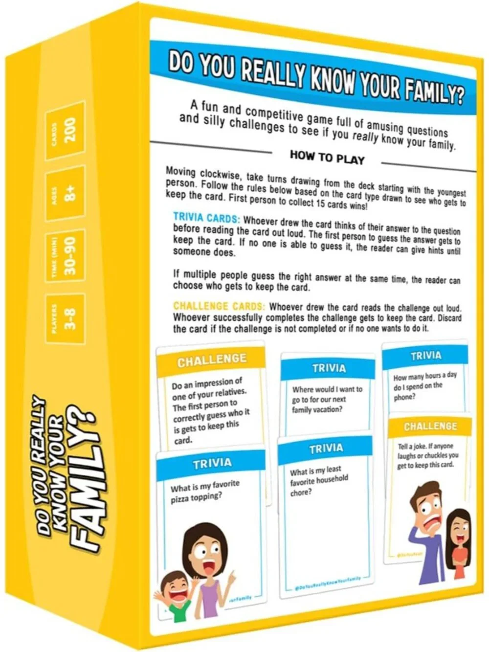 Fun Family Game for Kids, Teens and Adults | Best Family Game Night Card Board G
